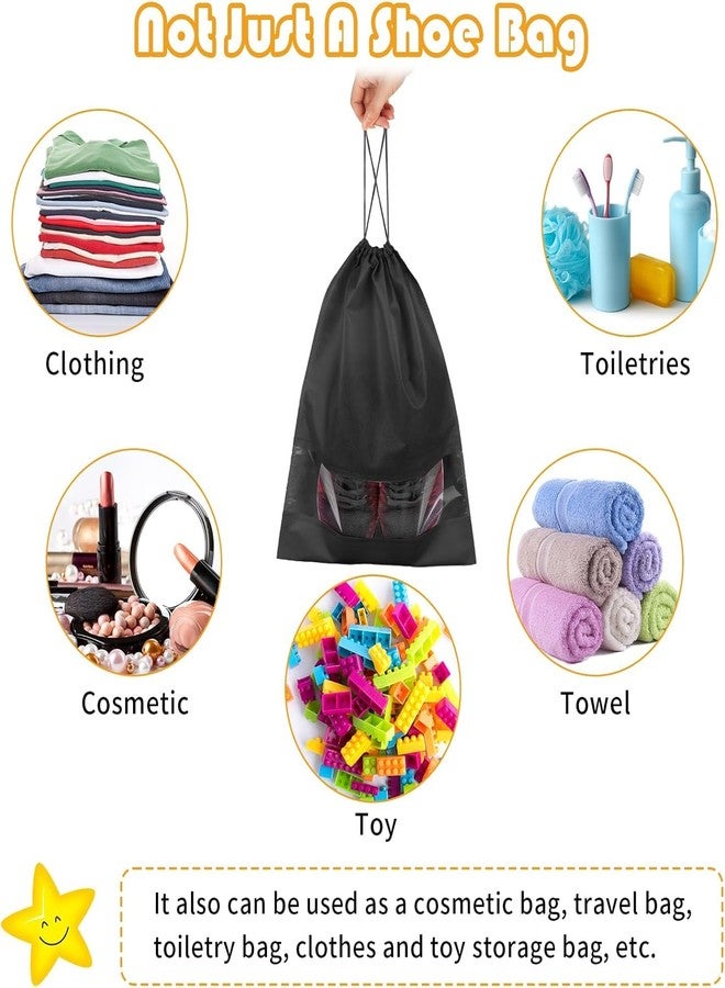 B11 Pack fo 10 Pcs Shoe Bags Transparent Large Shoes Pouch Storage Bag - Image 4